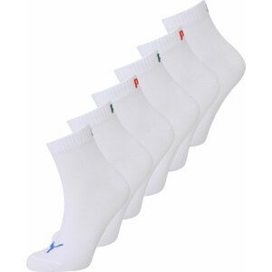 PUMA Sportovní ponožky modrá / zelená / červená / offwhite