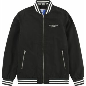 Jack & Jones Junior Přechodná bunda 'SPLASH' námořnická modř / bílá