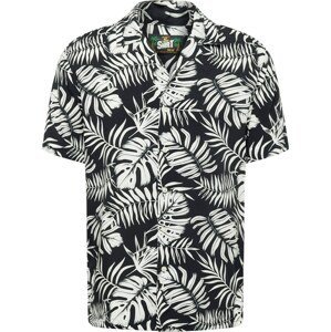 Key Largo Košile 'HAVANNA' černá / bílá