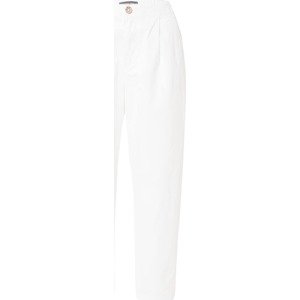 Dorothy Perkins Kalhoty se sklady v pase offwhite