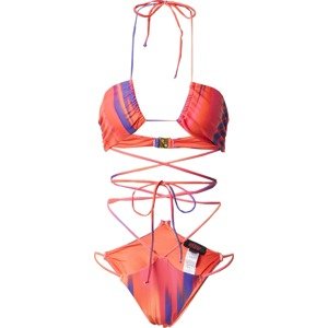 Misspap Bikiny tmavě fialová / oranžová / pink