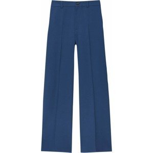 Pull&Bear Kalhoty s puky námořnická modř