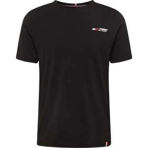 TOMMY HILFIGER Funkční tričko červená / černá / bílá
