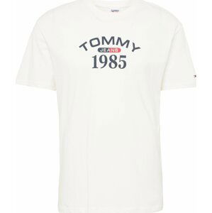 Tommy Jeans Tričko tmavě modrá / červená / bílá