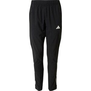 ADIDAS PERFORMANCE Sportovní kalhoty černá / bílá