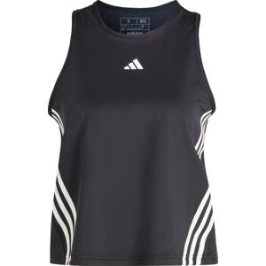 ADIDAS PERFORMANCE Sportovní top černá / bílá