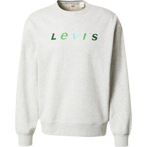 LEVI'S Mikina světlemodrá / světle šedá / zelená