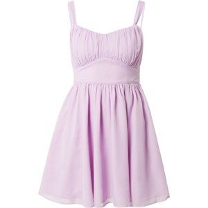 Abercrombie & Fitch Koktejlové šaty bledě fialová