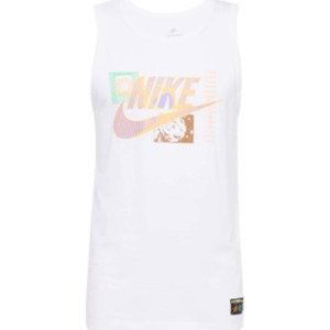 Nike Sportswear Tričko 'FESTIVAL' sépiová / nefritová / jasně oranžová / bílá