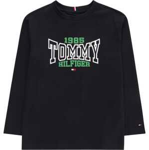 TOMMY HILFIGER Tričko noční modrá / světle zelená / červená / bílá