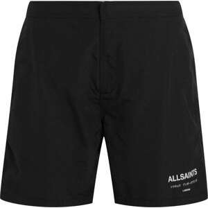 AllSaints Plavecké šortky černá / bílá