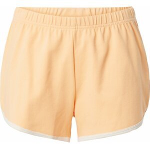 Urban Classics Curvy Kalhoty jasně oranžová / bílá