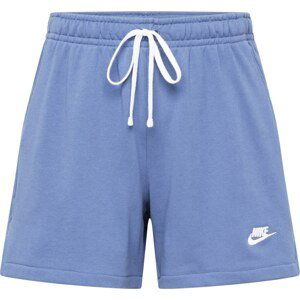 Nike Sportswear Kalhoty modrá / bílá