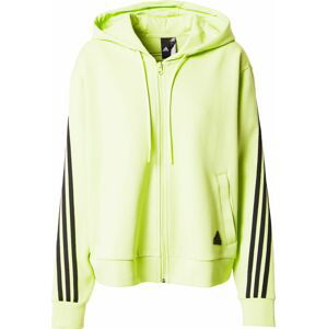 ADIDAS SPORTSWEAR Sportovní mikina limetková / černá