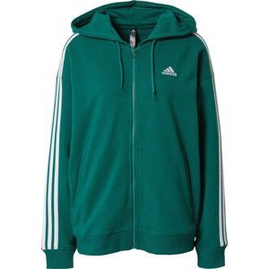 ADIDAS SPORTSWEAR Sportovní mikina zelená / bílá