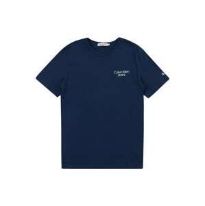 Calvin Klein Jeans Tričko námořnická modř / bílá