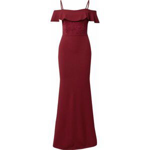 WAL G. Společenské šaty 'MITA' vínově červená