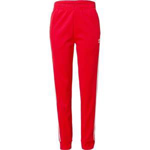 ADIDAS ORIGINALS Kalhoty červená / bílá