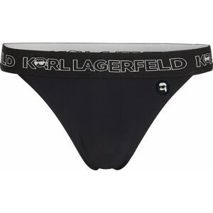 Karl Lagerfeld Spodní díl plavek černá / bílá