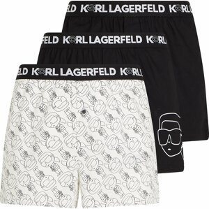 Karl Lagerfeld Boxerky černá / bílá