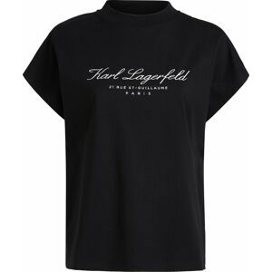 Karl Lagerfeld Tričko černá / bílá