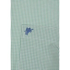 DENIM CULTURE Košile ' ERIC ' modrá / zelená / bílá