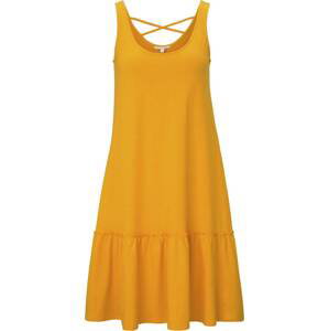 TOM TAILOR DENIM Letní šaty zlatě žlutá