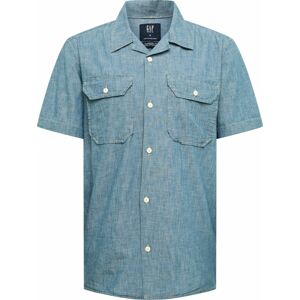 GAP Košile 'SS CHAMBRAY CAMP BLUE' modrá