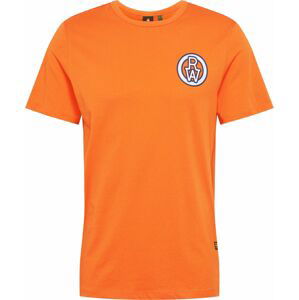 G-Star RAW Tričko námořnická modř / oranžová / bílá