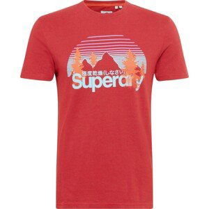 Superdry Tričko mix barev / červená