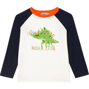 Cath Kidston Tričko 'Dinosaur Roar' námořnická modř / zelená / oranžová / bílá