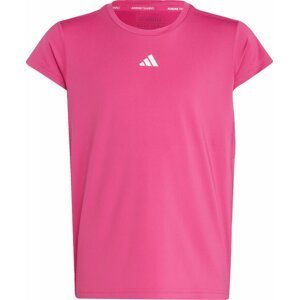 ADIDAS SPORTSWEAR Funkční tričko tmavě růžová / bílá