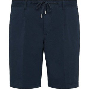 Boggi Milano Kalhoty se sklady v pase námořnická modř