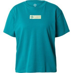 UNDER ARMOUR Funkční tričko krémová / zelená / nefritová