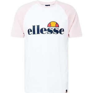 ELLESSE Tričko tmavě modrá / oranžová / světle růžová / bílá