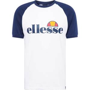 ELLESSE Tričko tmavě modrá / oranžová / červená / bílá