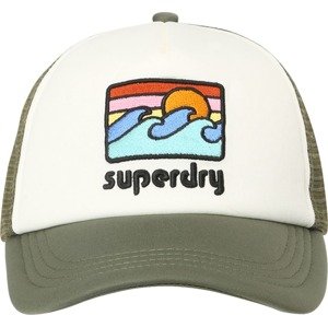 Superdry Kšiltovka světlemodrá / khaki / oranžová / offwhite