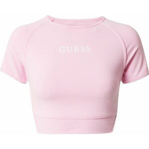 GUESS Funkční tričko 'ALINE' růžová / bílá