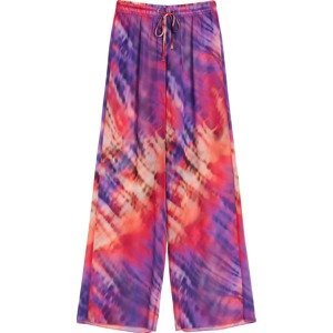 Bershka Kalhoty fialová / mix barev