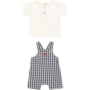 River Island Sada 'GINGHAM DUNGAREE' námořnická modř / červená / bílá