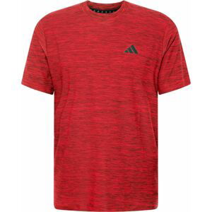 ADIDAS PERFORMANCE Funkční tričko červená / černá