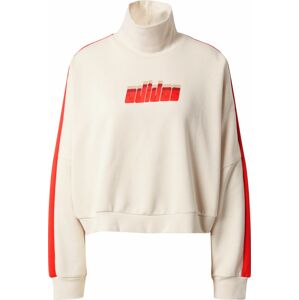 ADIDAS ORIGINALS Mikina béžová / červená / krvavě červená