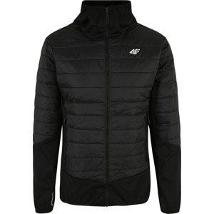 4F Outdoorová bunda 'HYBRID MEN'S JACKET KUMH060' černá / bílá