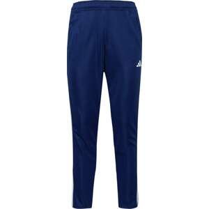 ADIDAS PERFORMANCE Sportovní kalhoty tmavě modrá / bílá