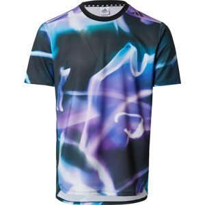 ADIDAS SPORTSWEAR Funkční tričko 'Designed 4 Training' svítivě modrá / fialová / černá / bílá