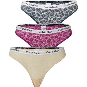 Calvin Klein Underwear Kalhotky chladná modrá / pastelově žlutá / pink / bílá