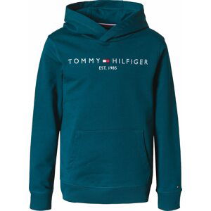 TOMMY HILFIGER Mikina marine modrá / tyrkysová / červená / bílá