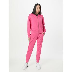 EA7 Emporio Armani Tepláková souprava pink / bílá