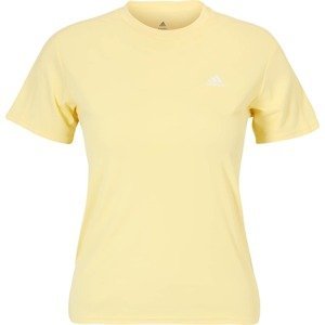 ADIDAS SPORTSWEAR Funkční tričko 'Run It' žlutá / bílá