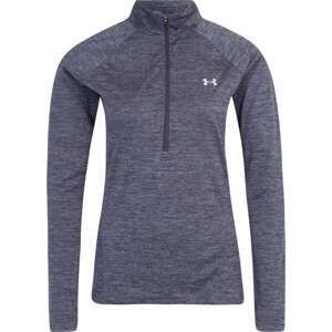 UNDER ARMOUR Sportovní mikina tmavě šedá / bílá